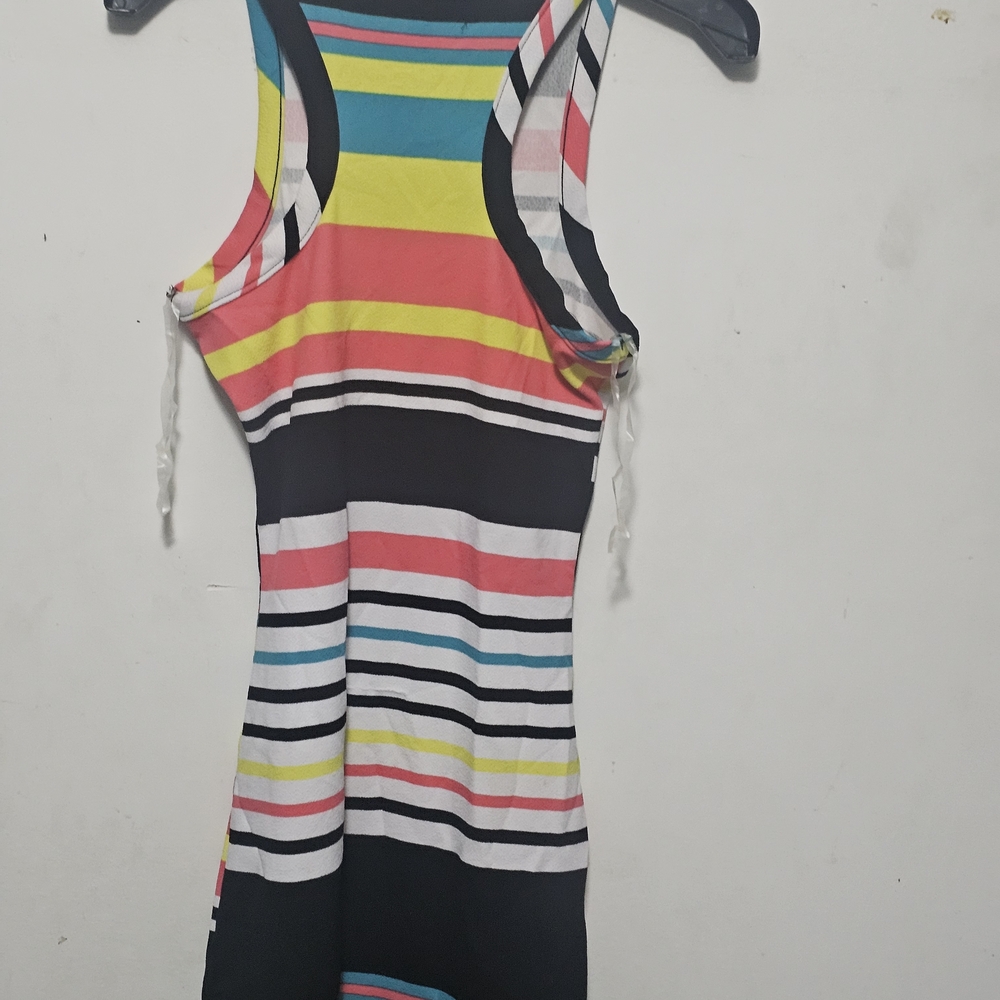 Colorful Striped Tank Dress